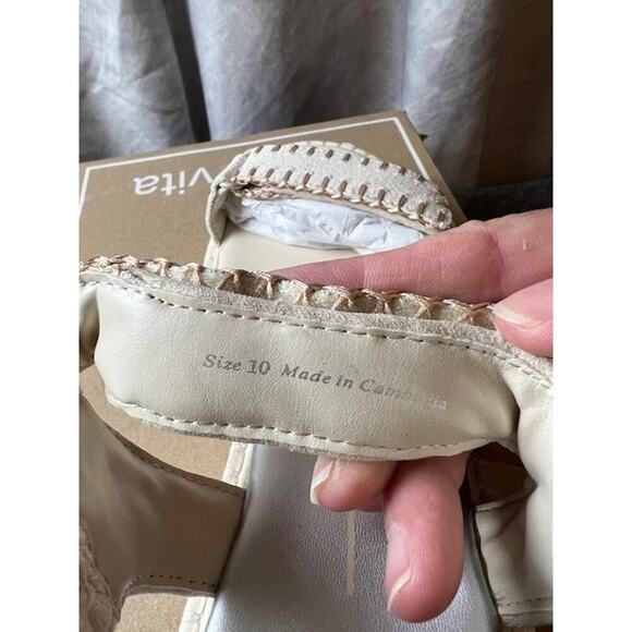 Dolce Vita Debra Ivory Suede Women’s Sandals size 10 Comfortable! NWB - Picture 6 of 7